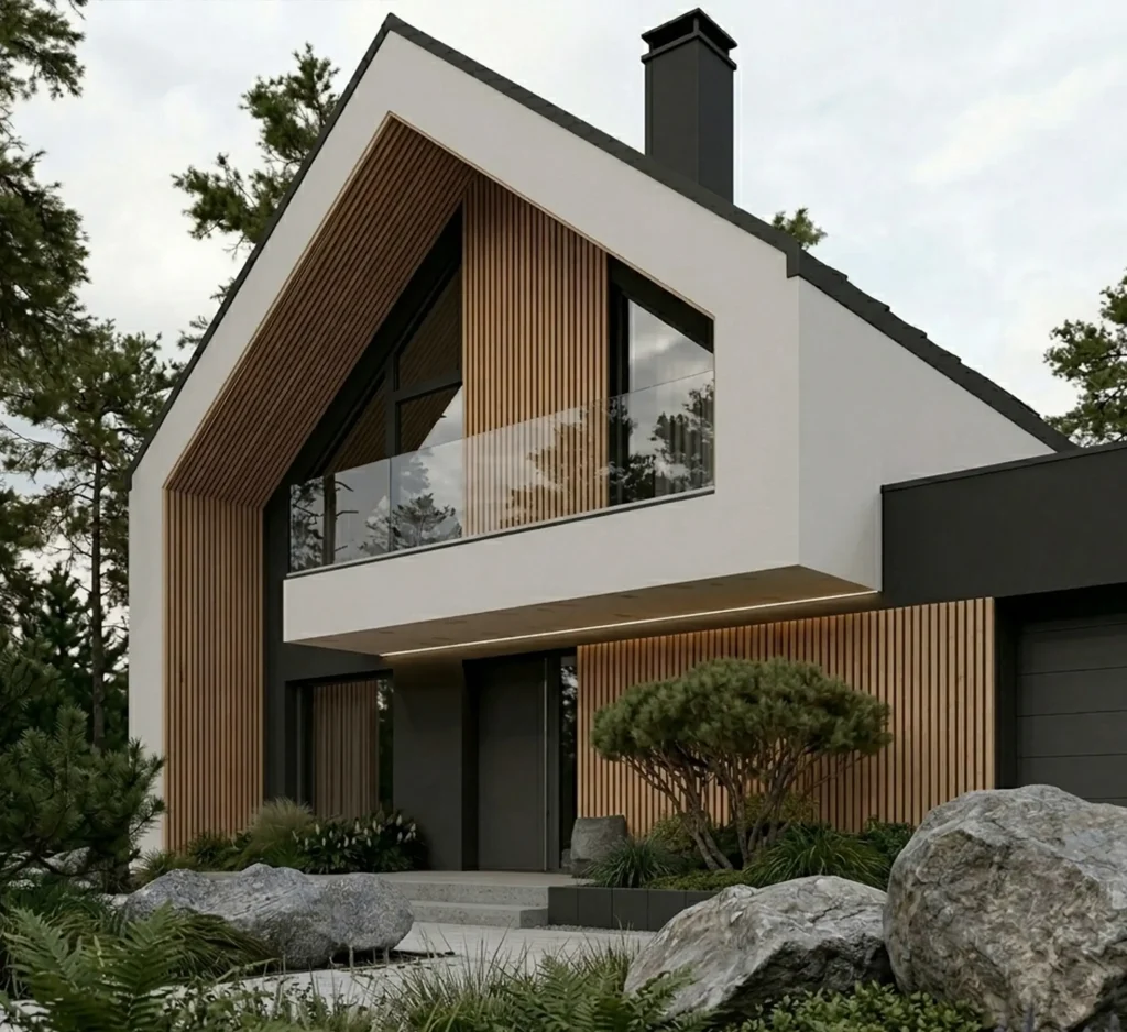 BRUNO Teak/Charcoal – WPC homlokzatburkolat
