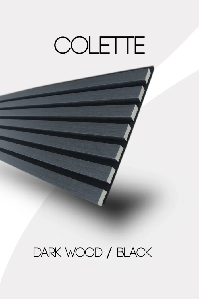 COLETTE Dark Wood / Black – akusztikus panel