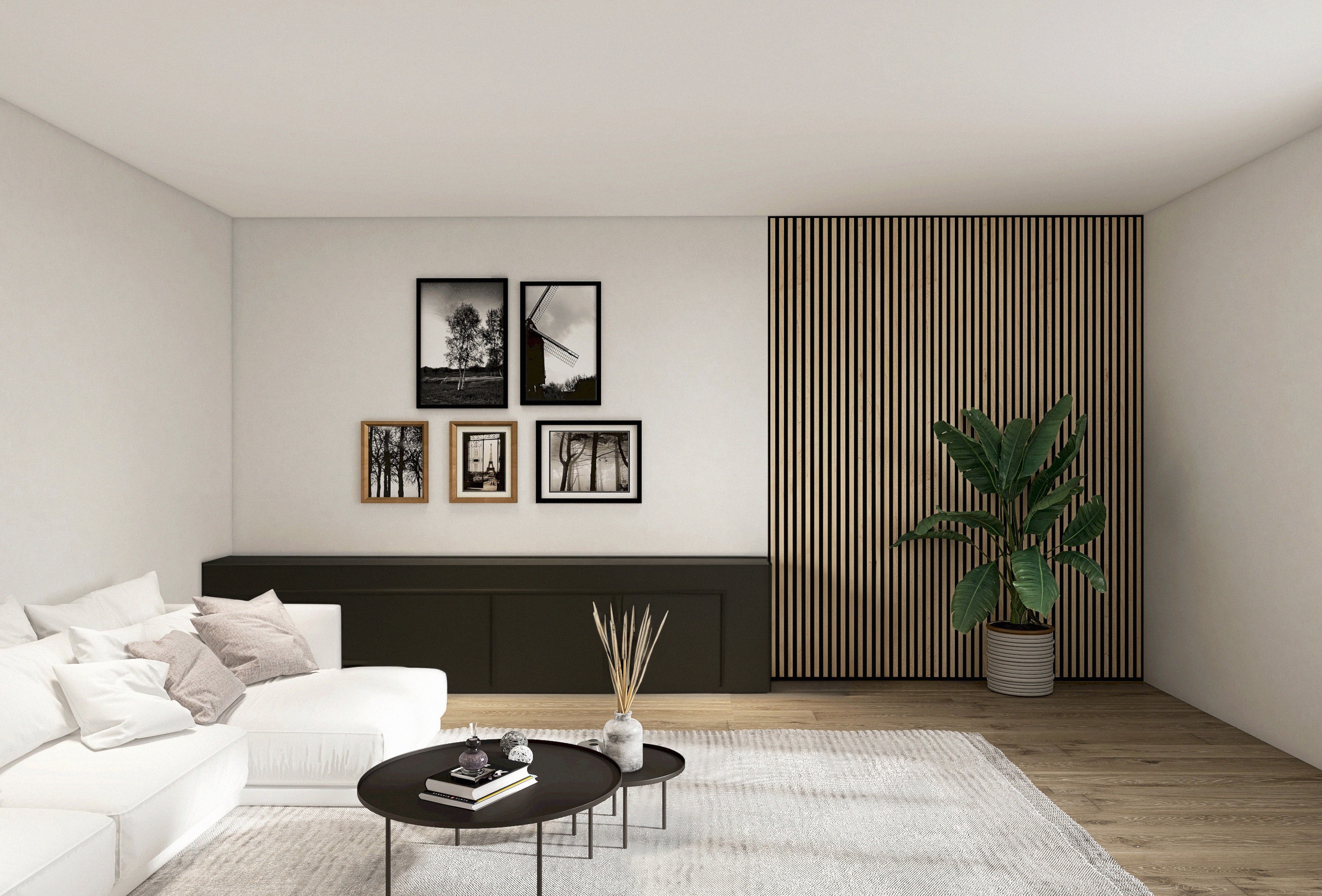 MARTEL Oak Natural-Black – fali lamellák
