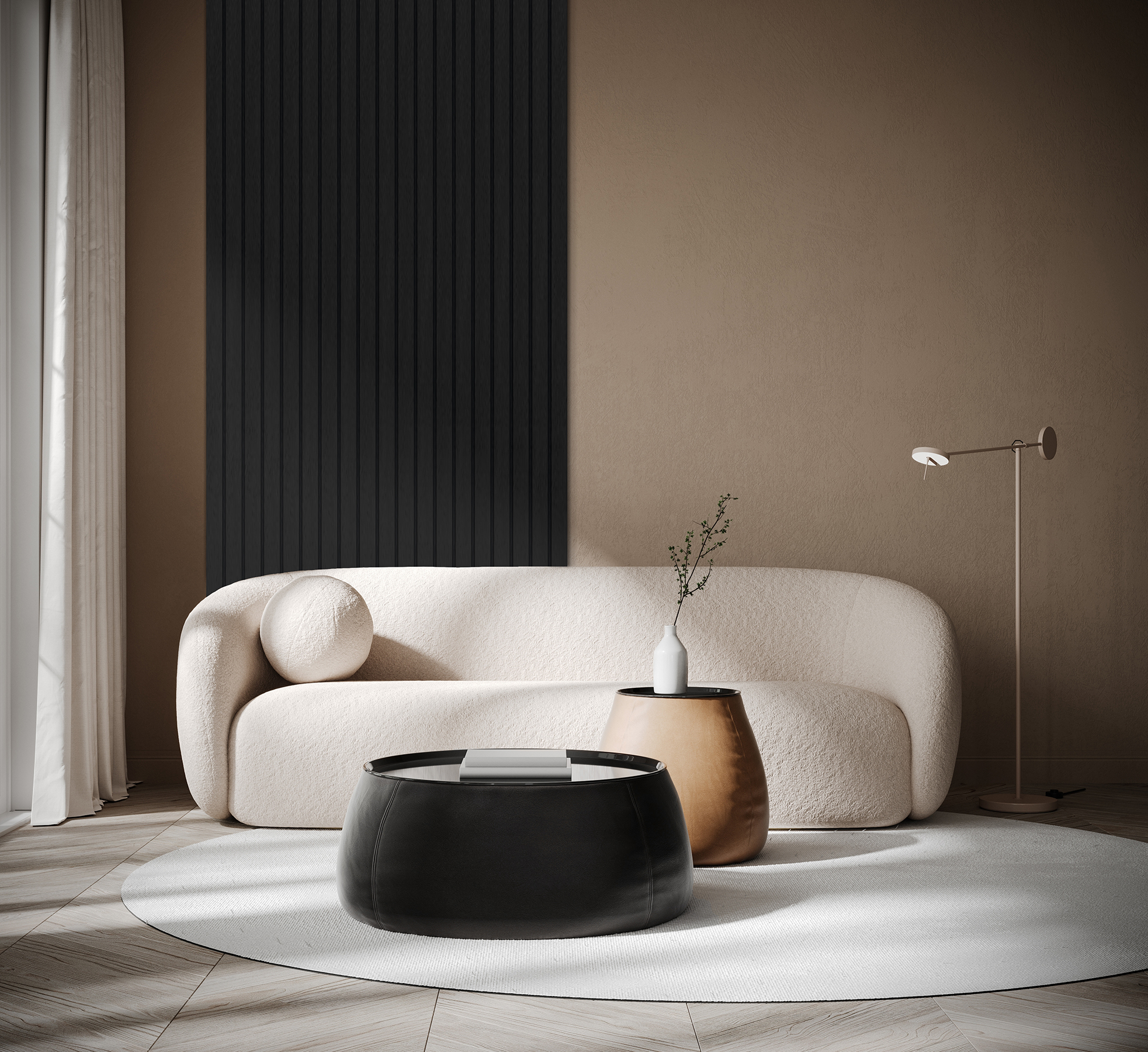 ROCCA Onyx Black – fali lamellák