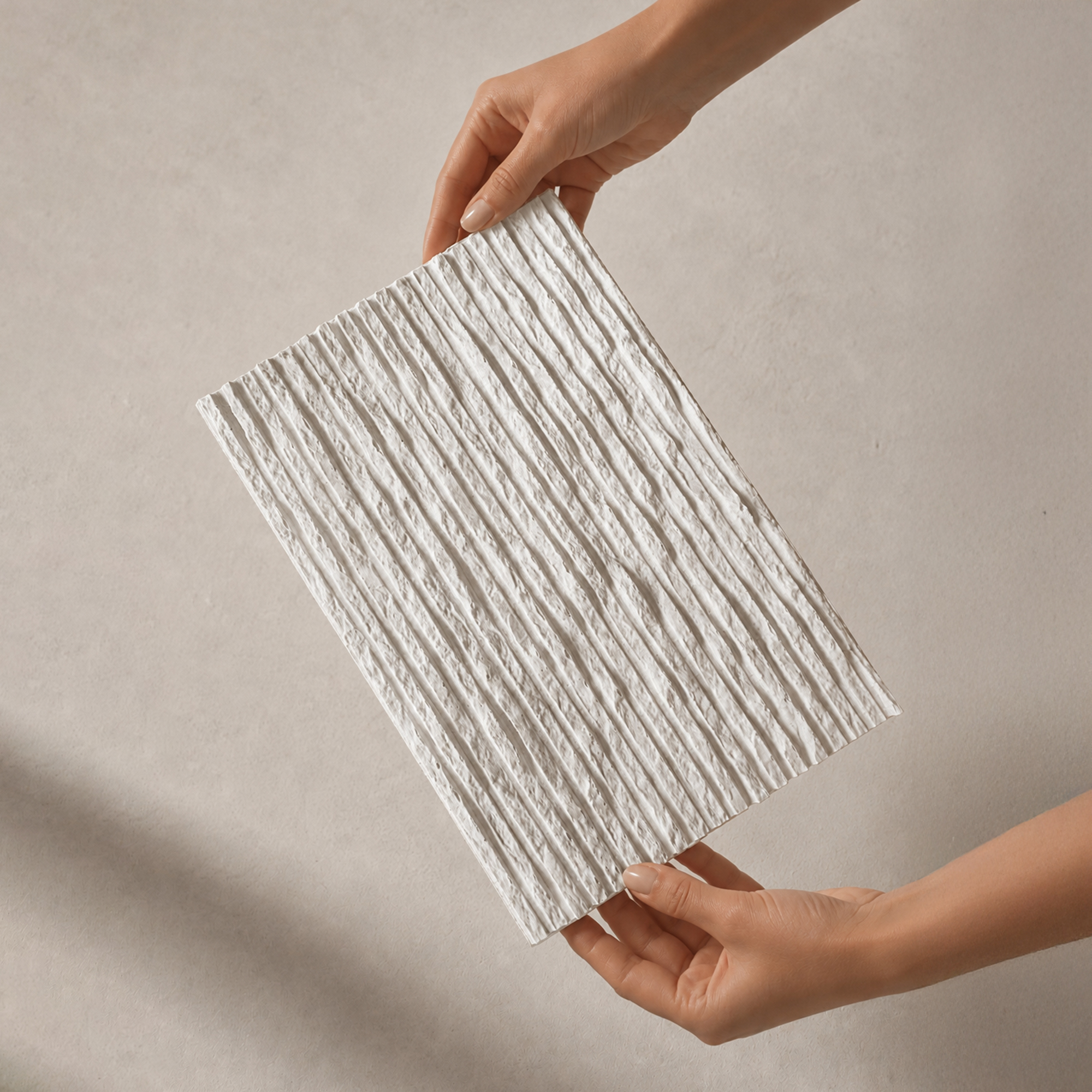 A Flexible Stone Forra felületének részlete kézben tartva