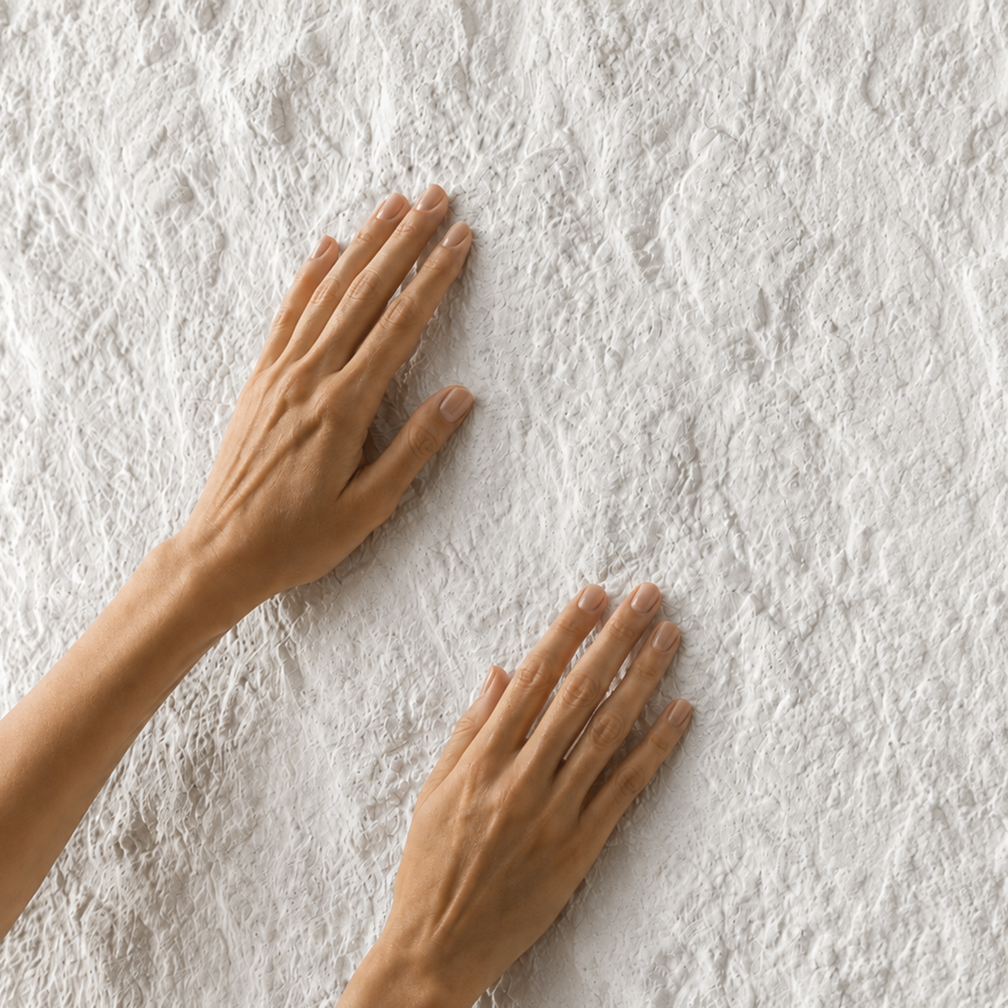 A Flexible Stone Roccia felületének részlete kézben tartva